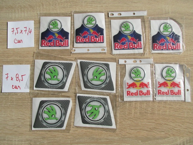 Samolepky 3D provedení /zalité/ VÝPRODEJ - 3