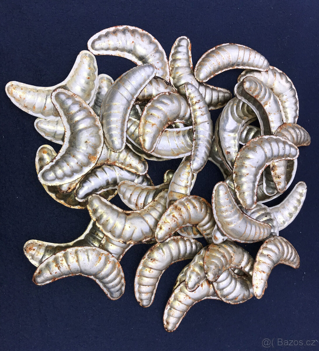 Staré Plechové Formičky Rohlíčky Vánoce RETRO - 3