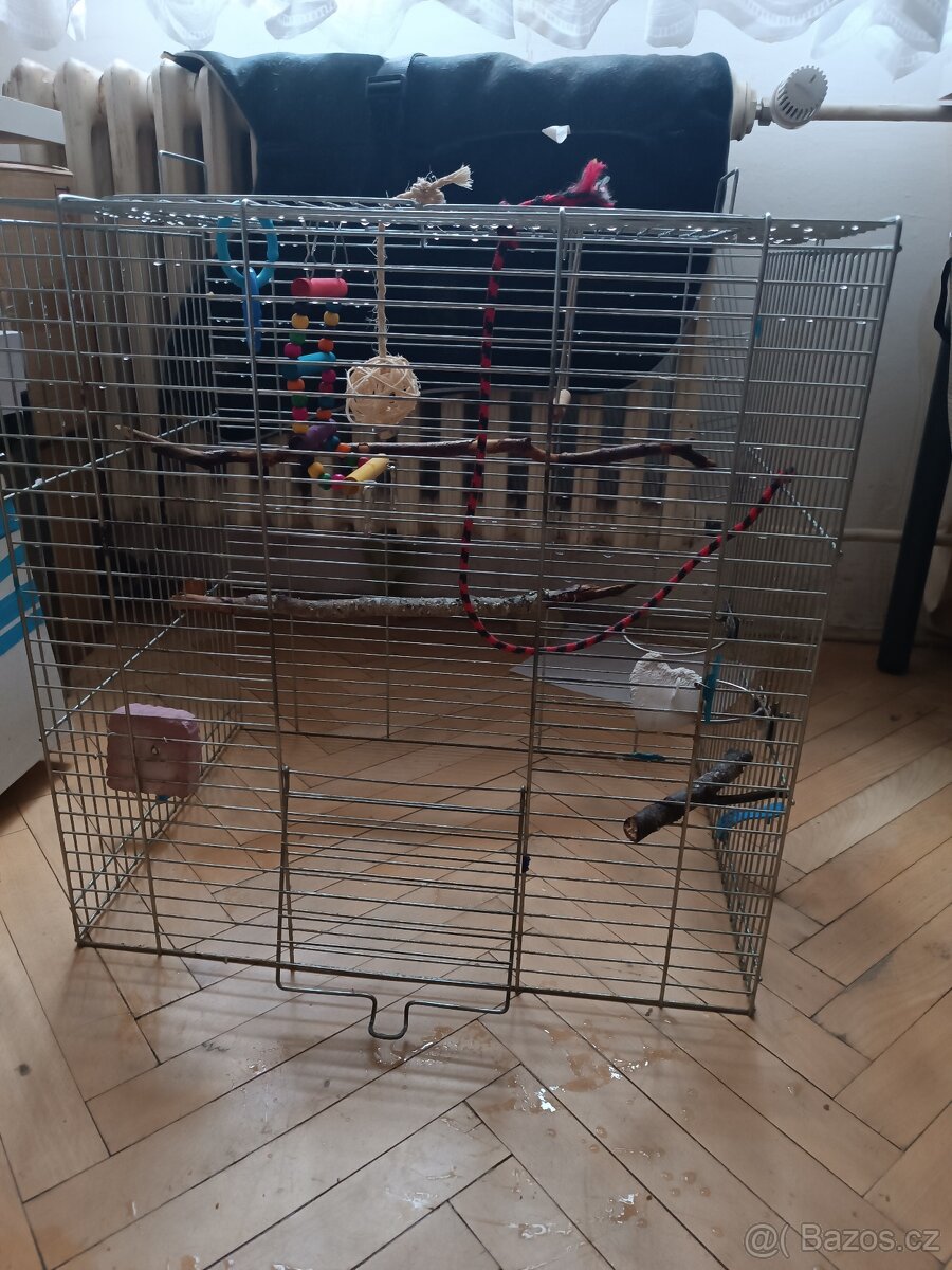 Krásná velká klec pro andulky papoušky. - 3