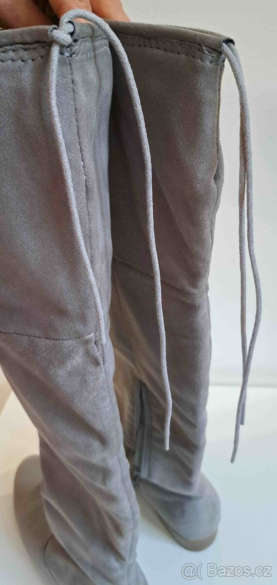 Dámské zateplené semišové zimní boty - 3