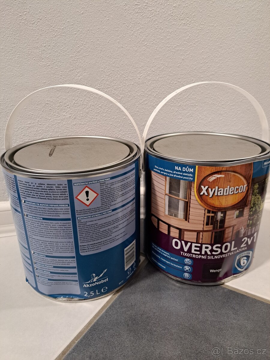 Nová lazura Xyladecor Oversol 2v1-barva wenge 2,5l - 3