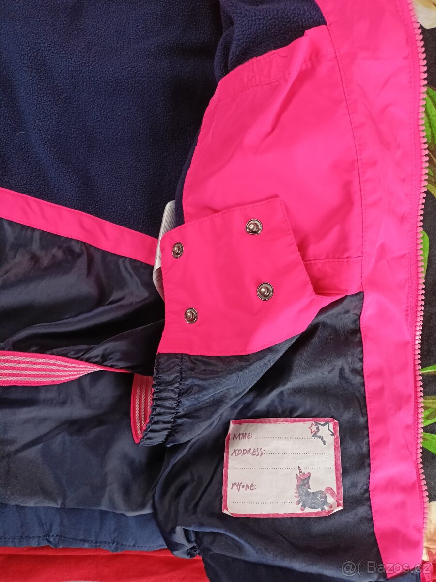 Zimní bunda pro holčičku vel. 122 - 3