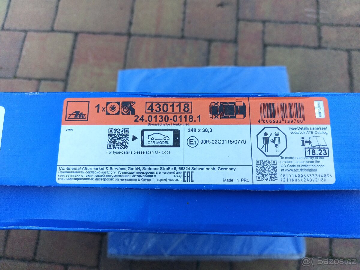 BMW E65 přední brzdové kotouče - 3