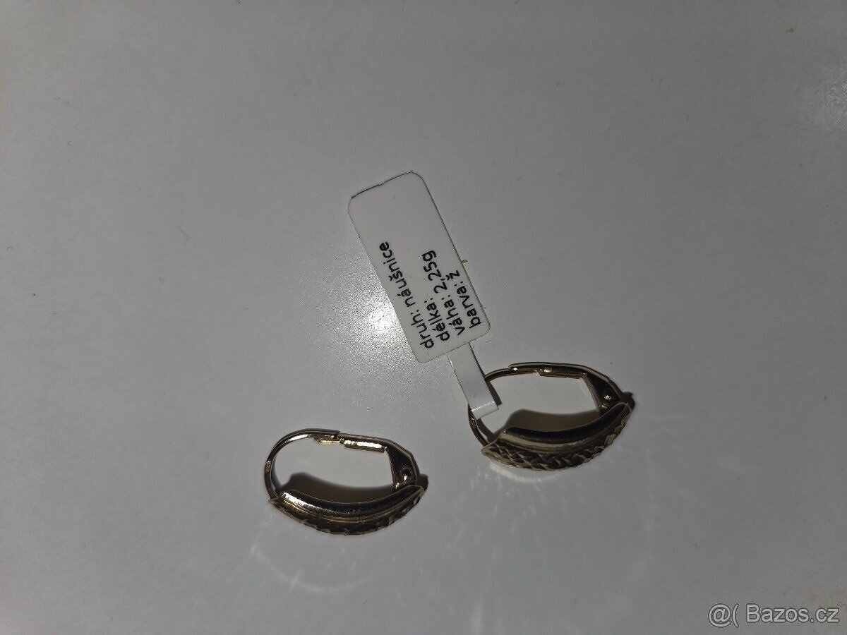 Zlaté náušnice 2.25g ZLATO - 3