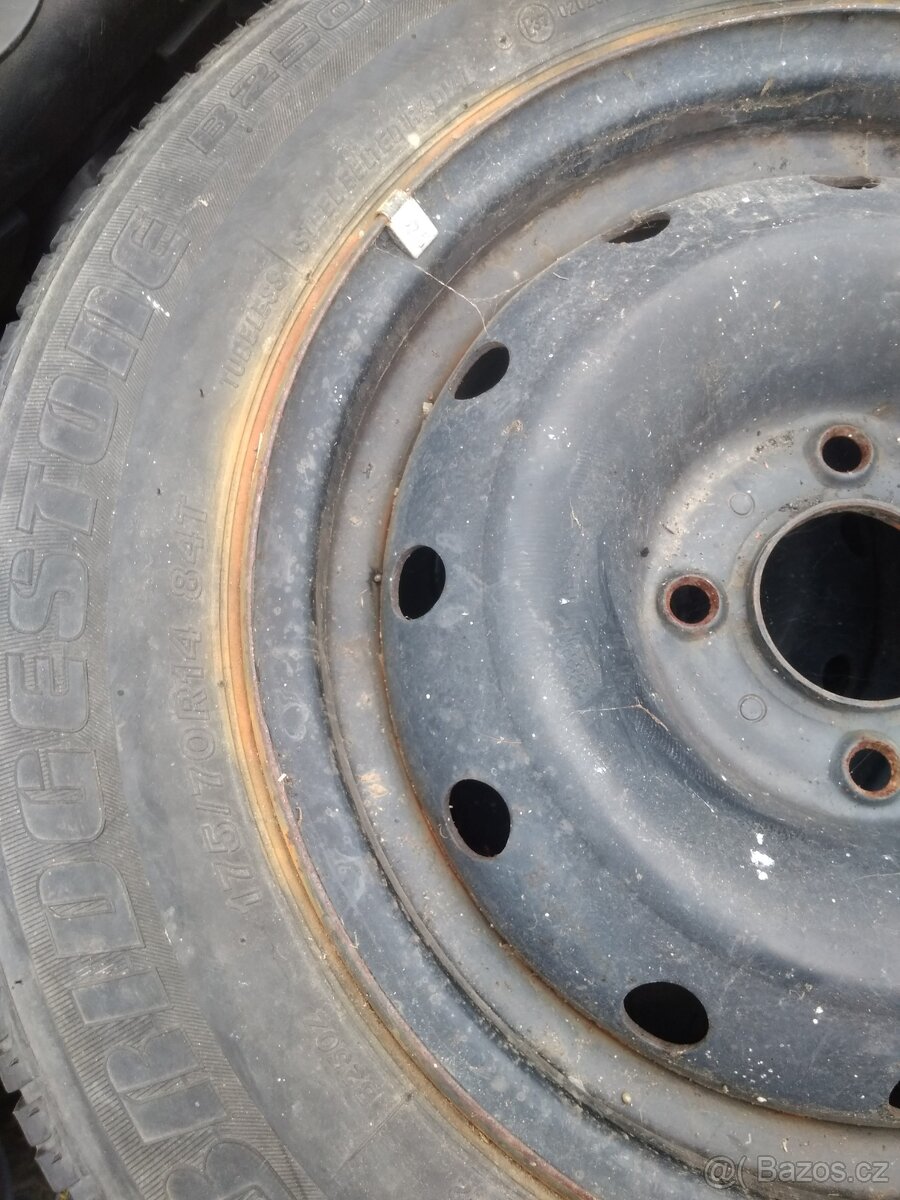rafky plech sada kola 175/70/14 letni - 3