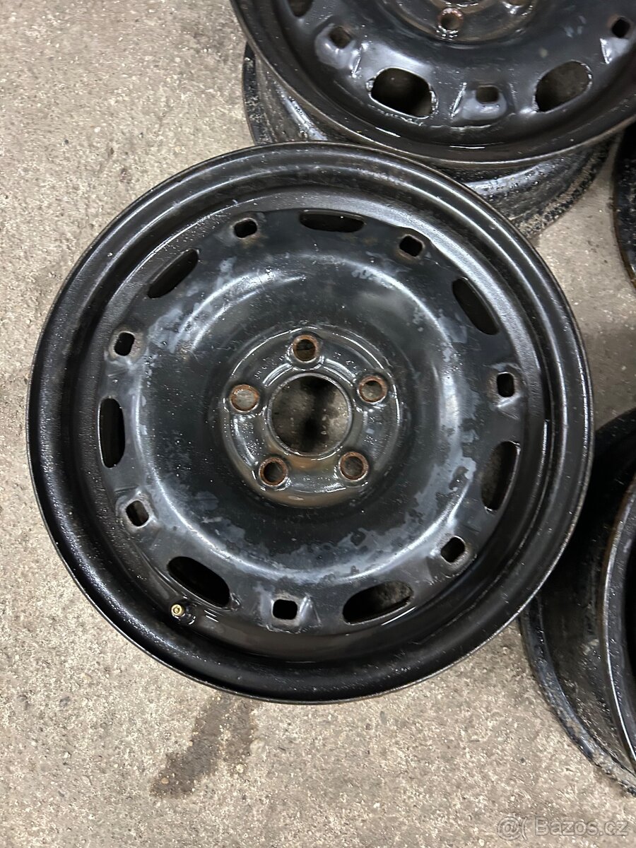 5x100 6Jx14 plechové disky - 3