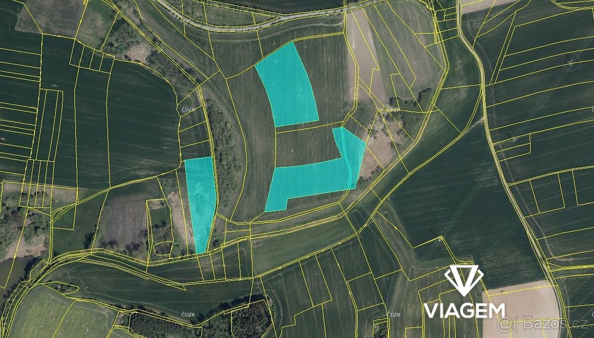 Pole 53 665 m², Podíl 4 % o výměře 2 236 m² - 3