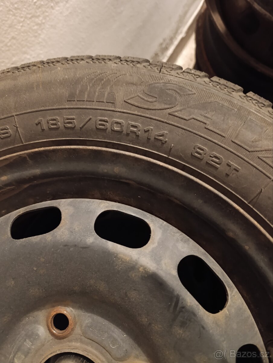 Kompletní sada 4x108 185/60 R14 zimní - 3