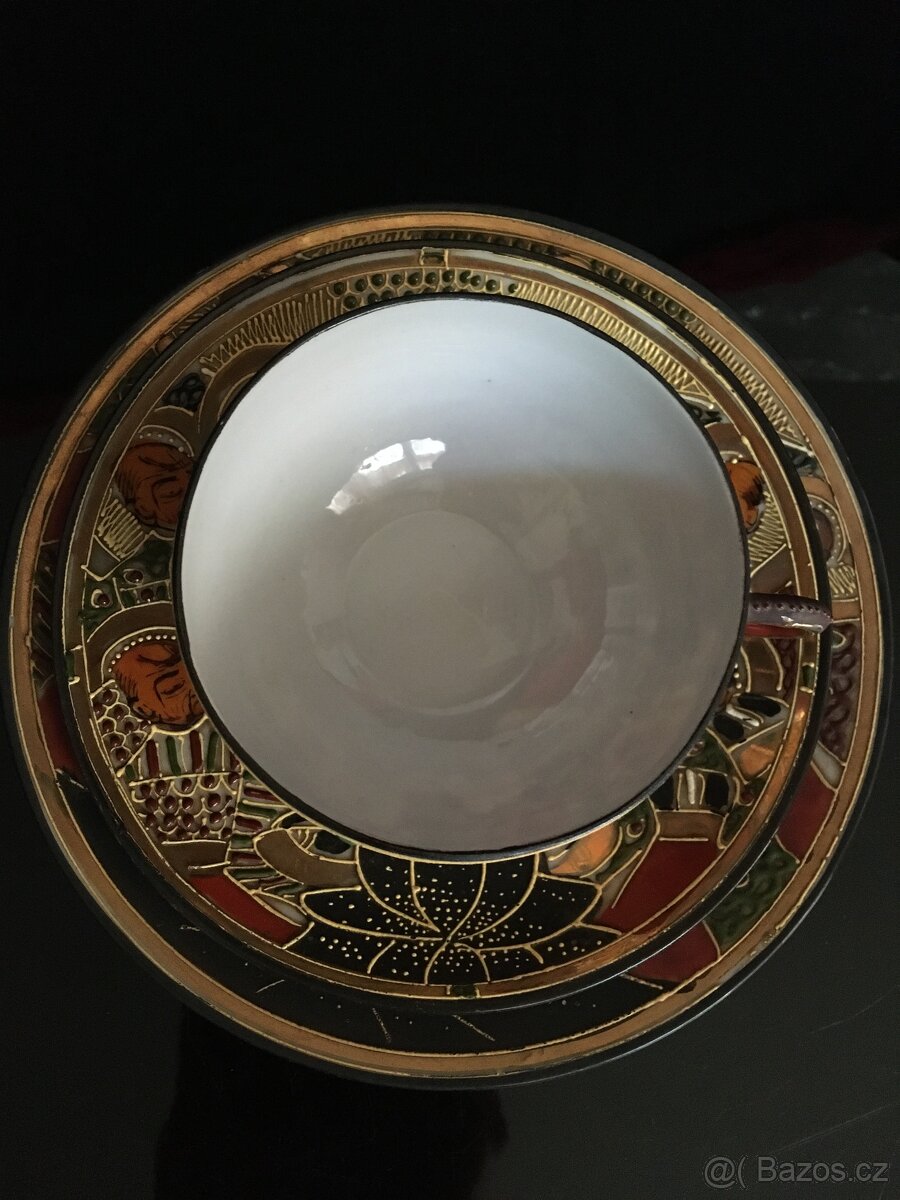 Starožitná snídaňová sada Satsuma - 3