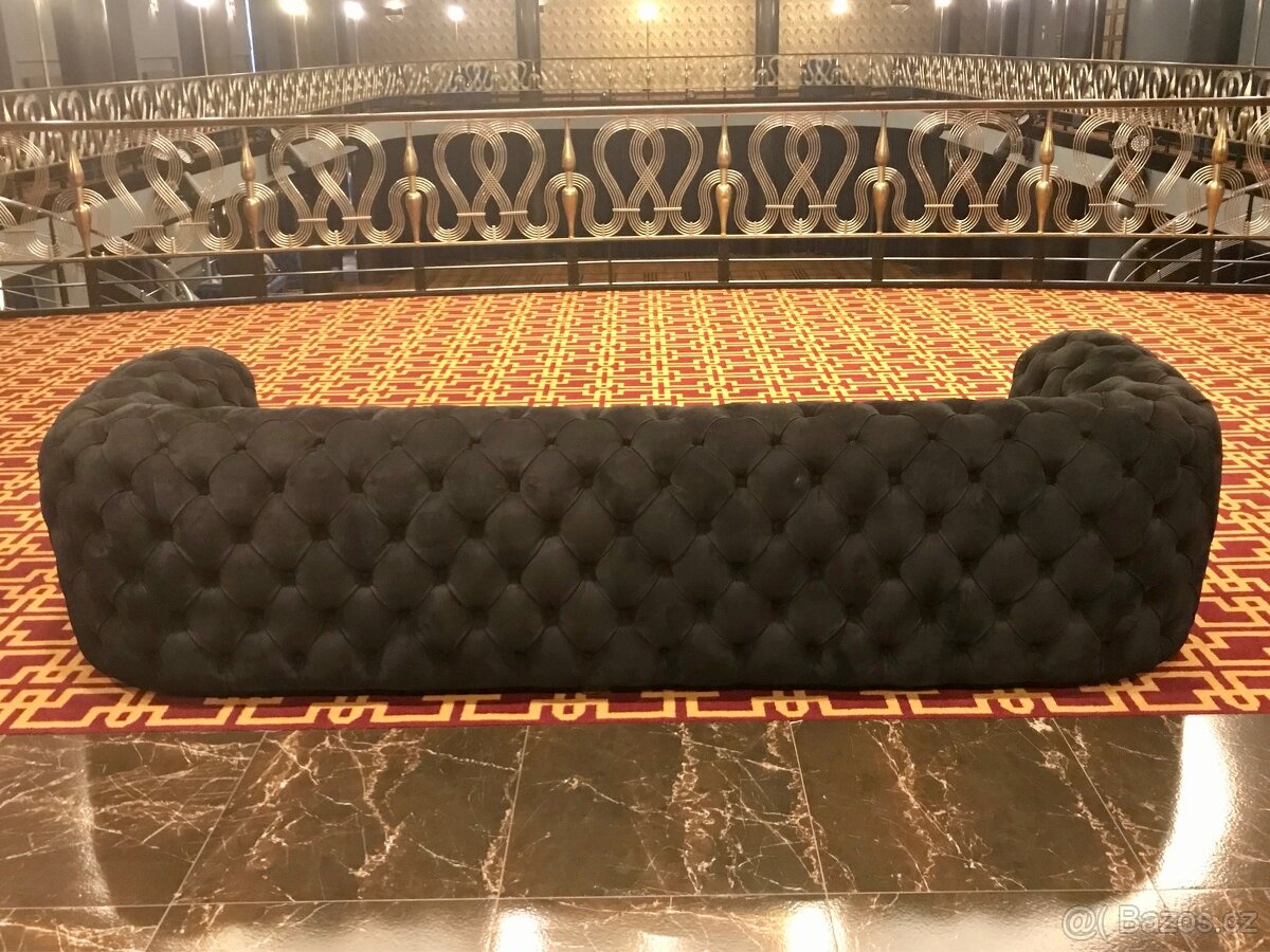 Luxusní VIP sametová sedačka - 3