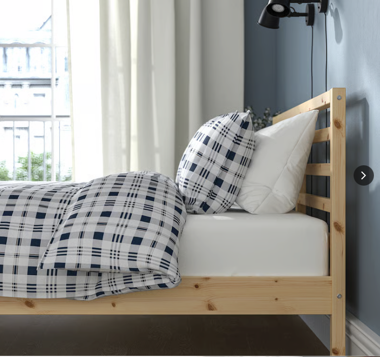 Postel masiv Borovice IKEA 140x200 cm - 3