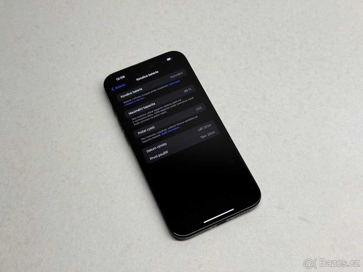 Apple iPhone 16 Plus 256GB–Černý,Baterie 99%, Krásný stav - 3
