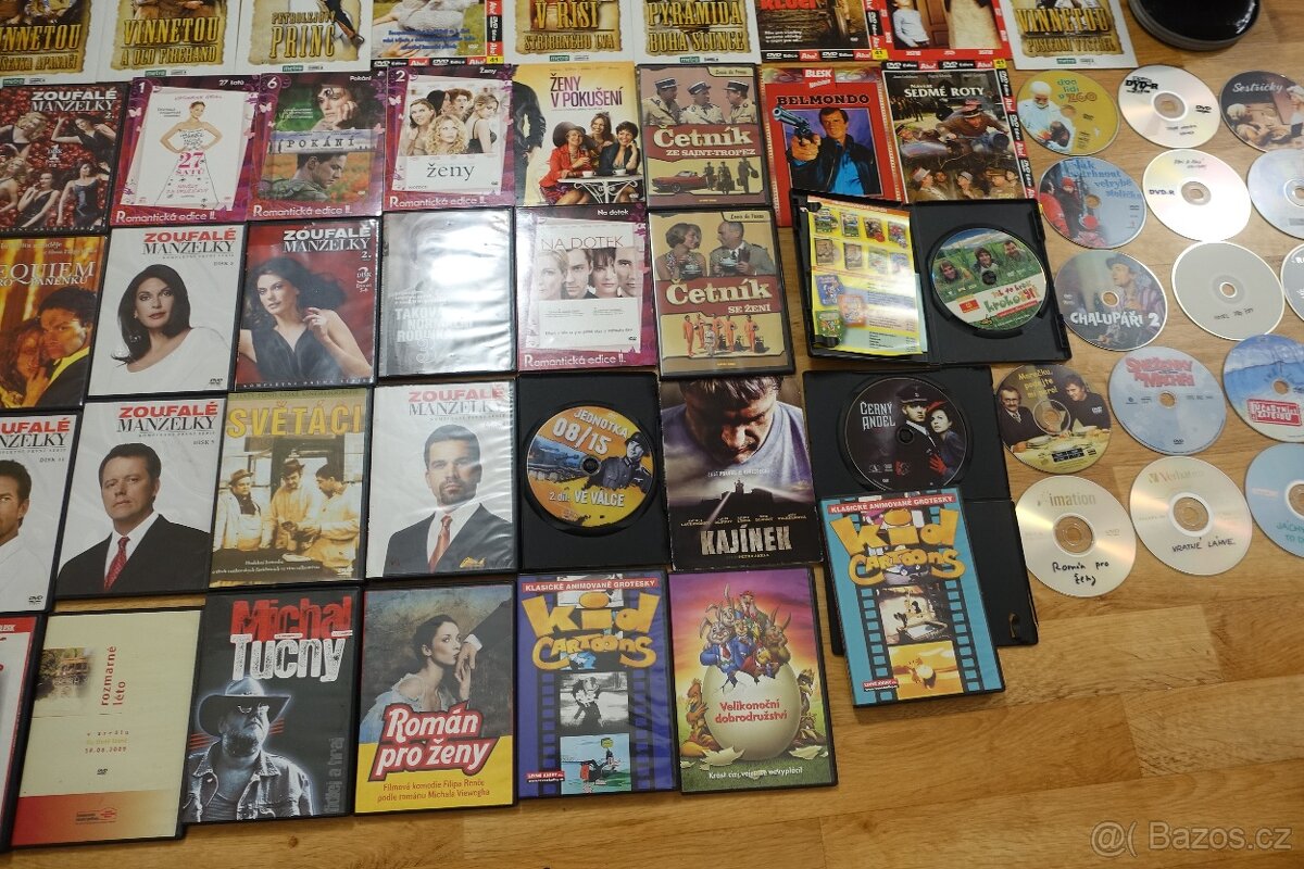 VELKÝ KONVOLUT DVD – 73 FILMŮ | české filmy, seriály, pohádk - 3