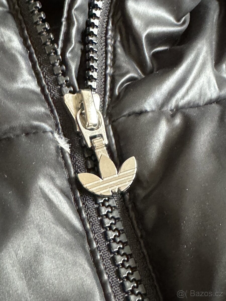 Černý péřový kabát Adidas vel. 34 - 3