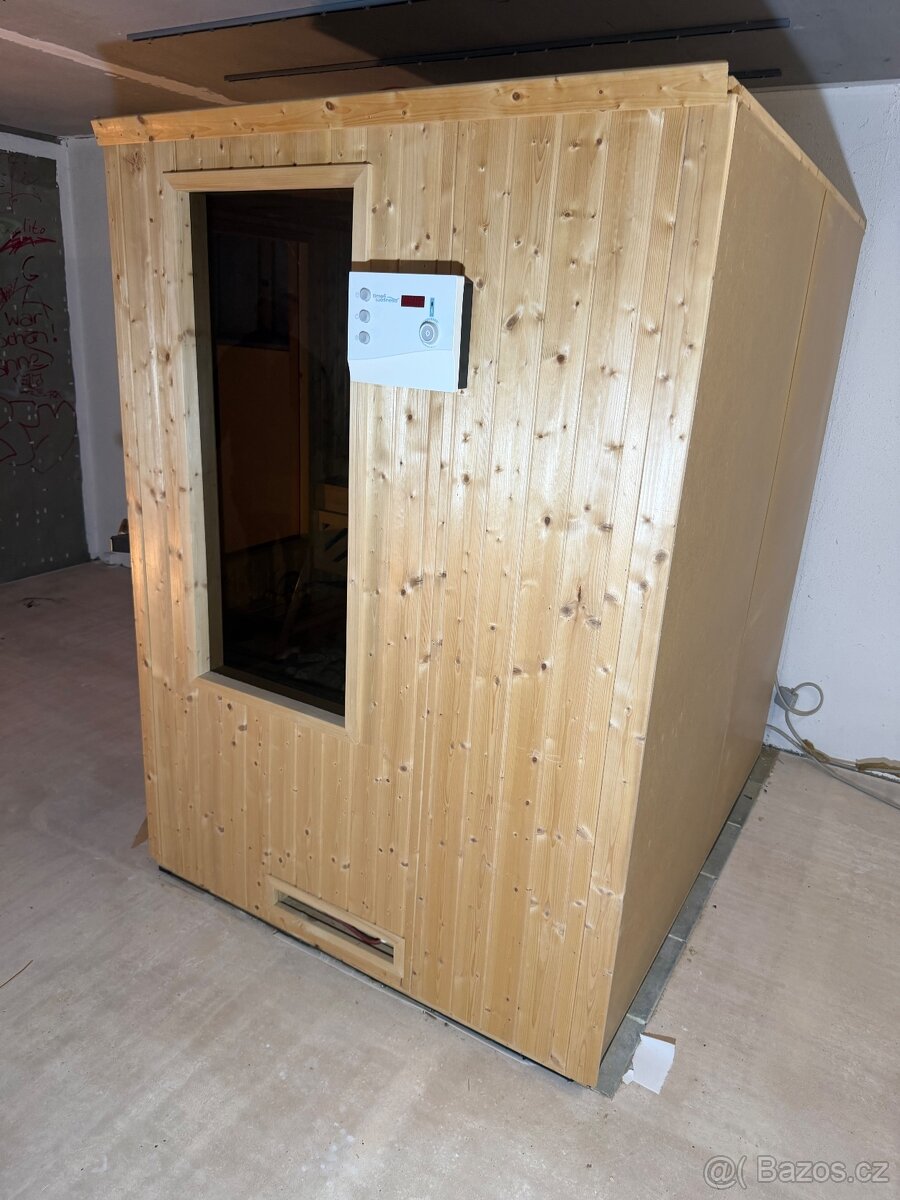 Finská rohová prosklená sauna - 3