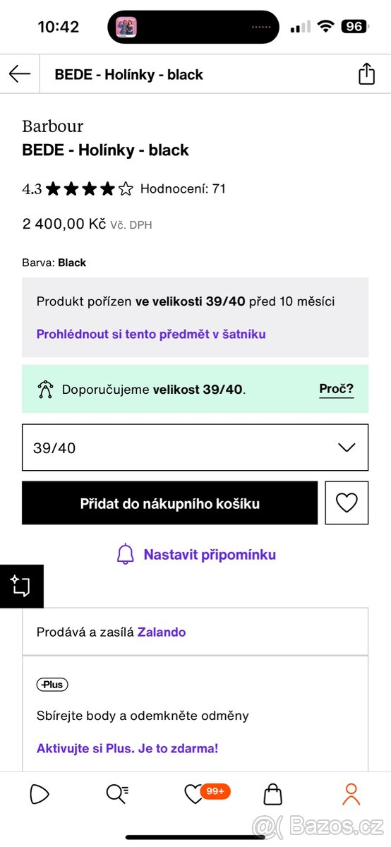 Barbour holinky vel.39/40 - 3