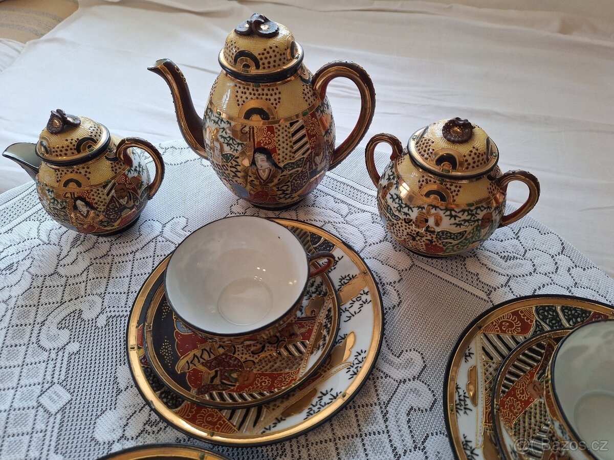 japonský porcelán historická sada - 3