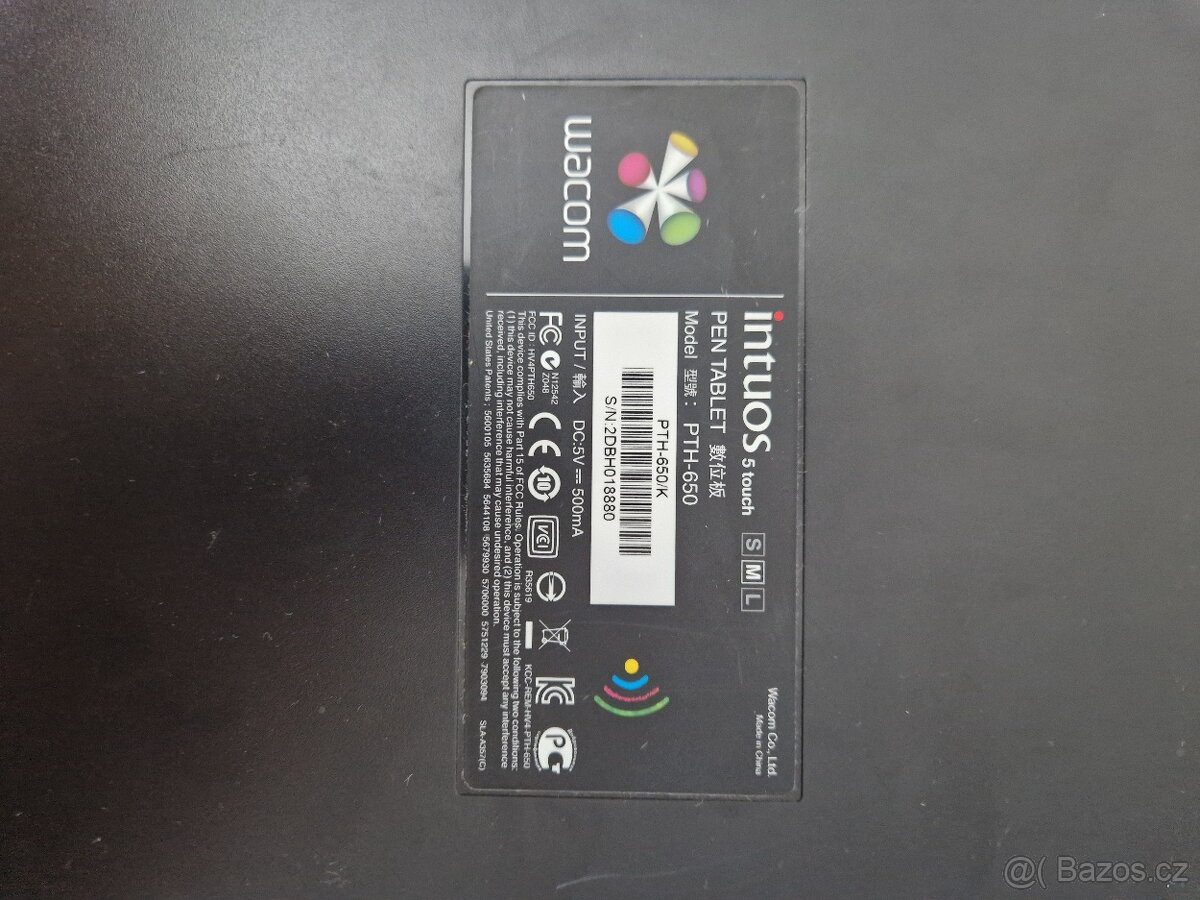 Prodám grafický tablet Wacom Intuos 5 Touch Medium (PTK-650) - 3