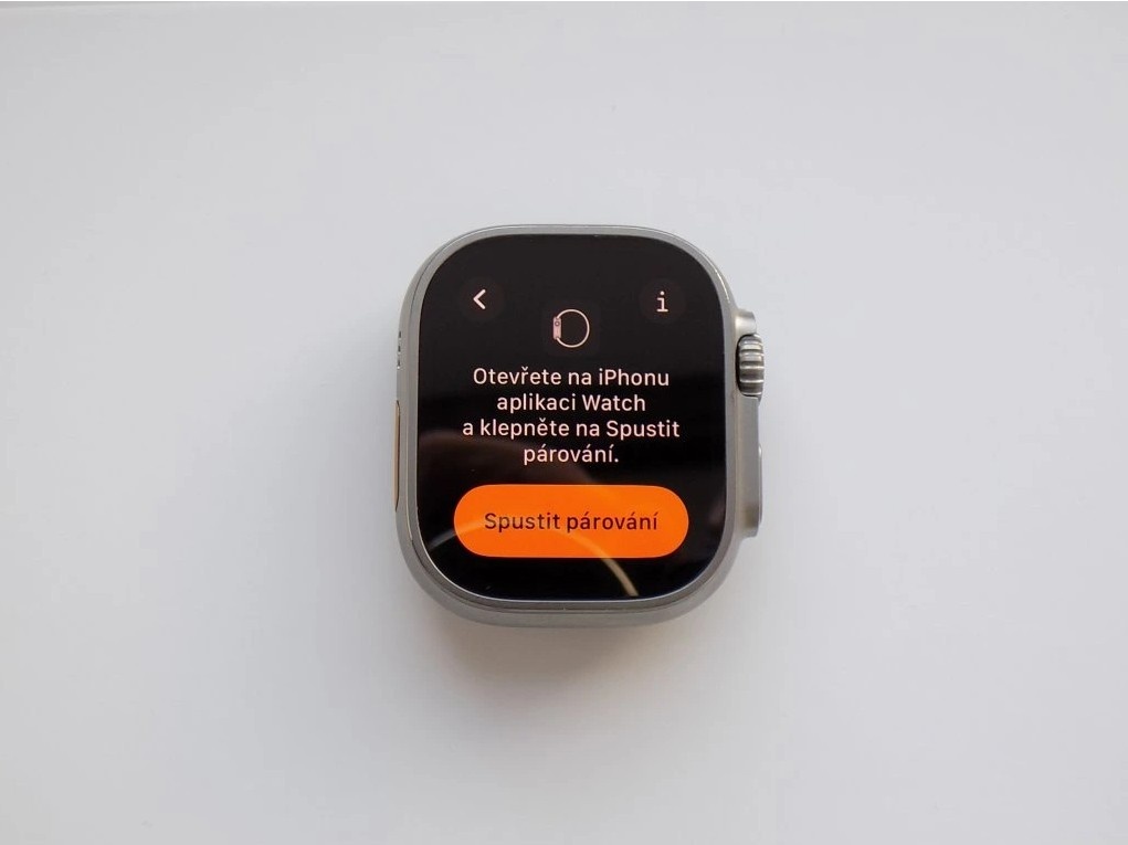 Apple Watch Ultra, 49mm, Titan, GPS, Oranžový pásek - 3