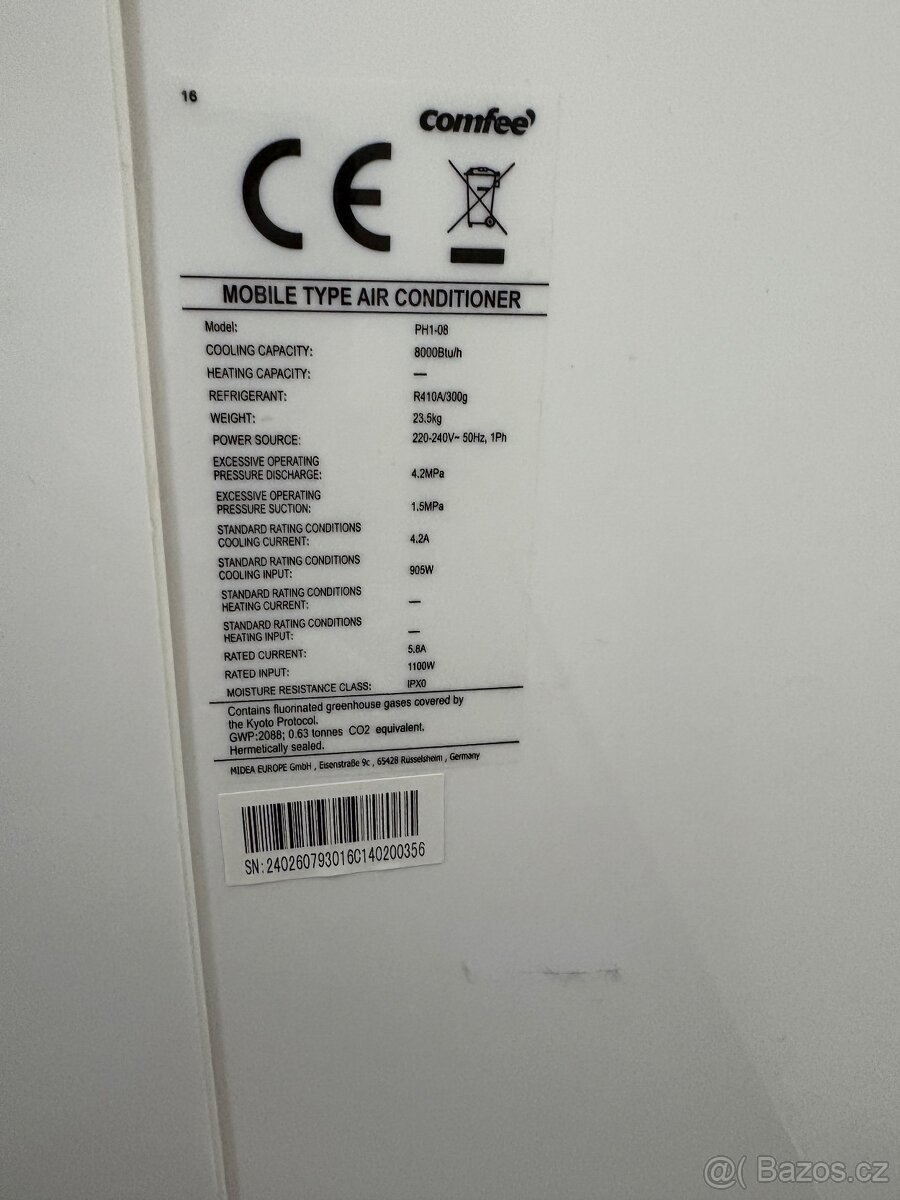 Mobilní klimatizace Comfee - 3
