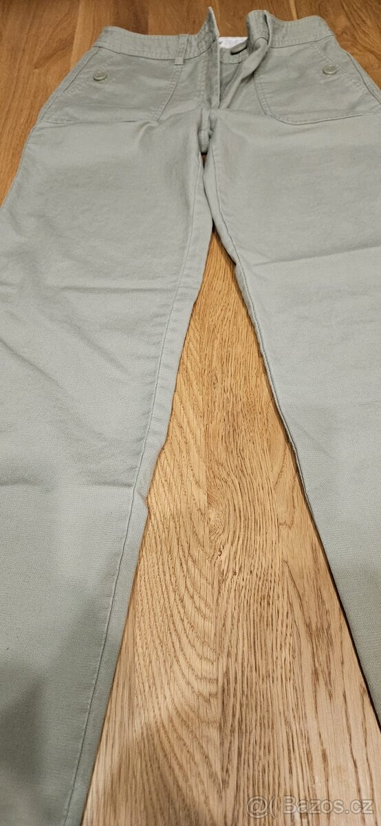 Dámské bavlněné kalhoty značka Next, velikost 8 - 3