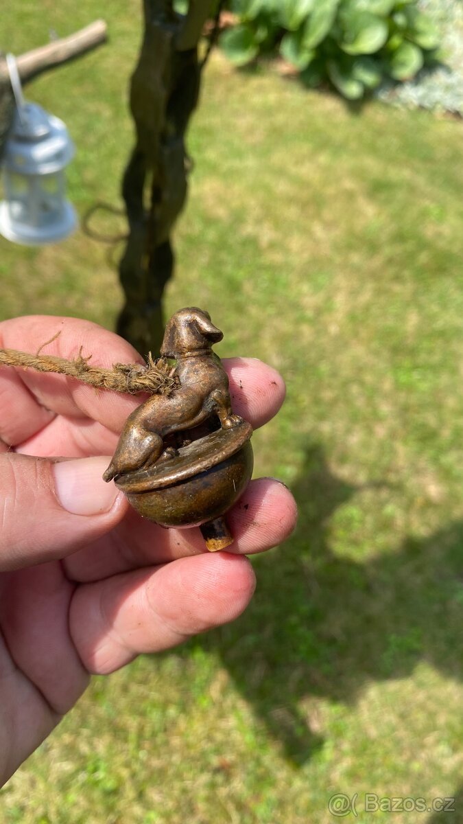 Hodně starý závěsný lustr nebo svítidlo - 3