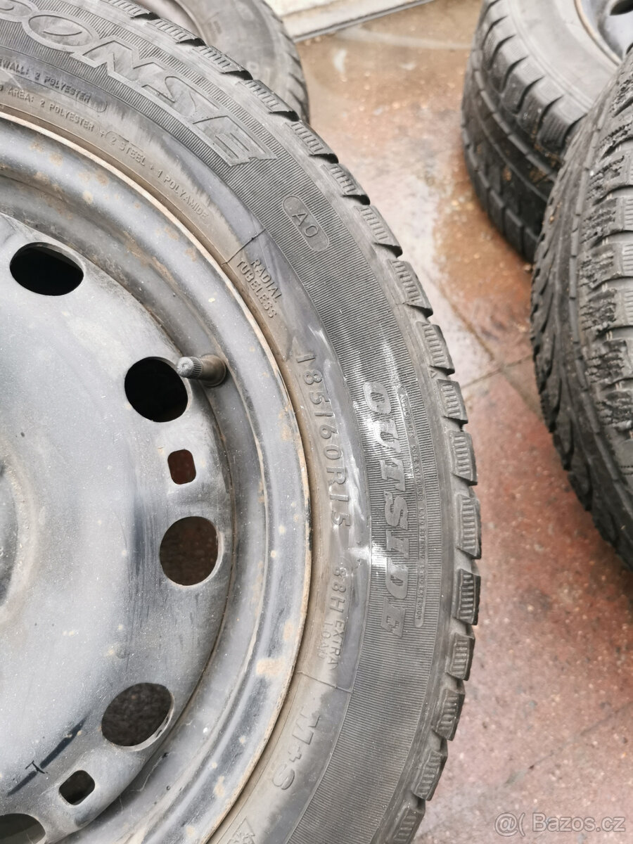 Sada disků s pneu Fabia III a další modely 185/60 r15 zimní - 3