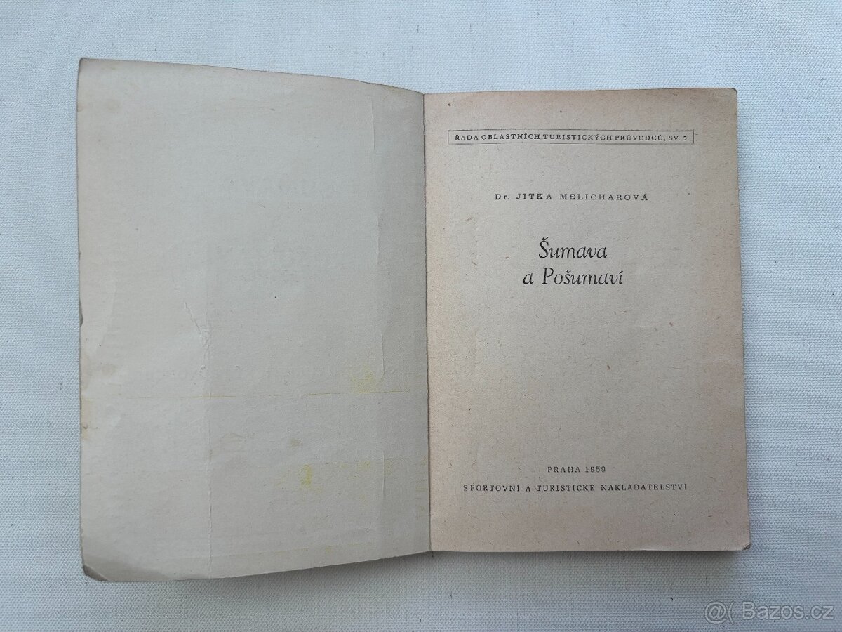 Šumava a Pošumaví, J. Meicharová, 1959 - 3