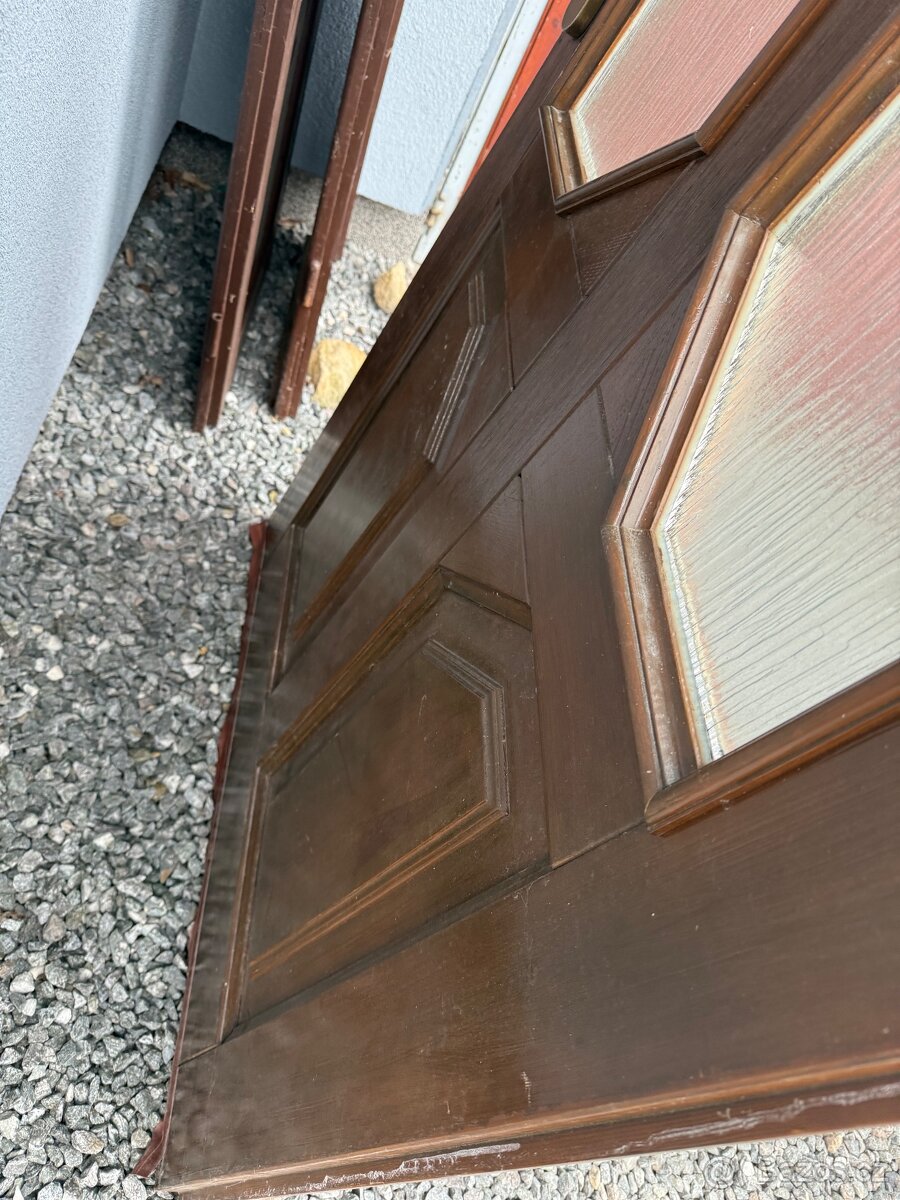 Dřevené vchodové euro dveře - 3