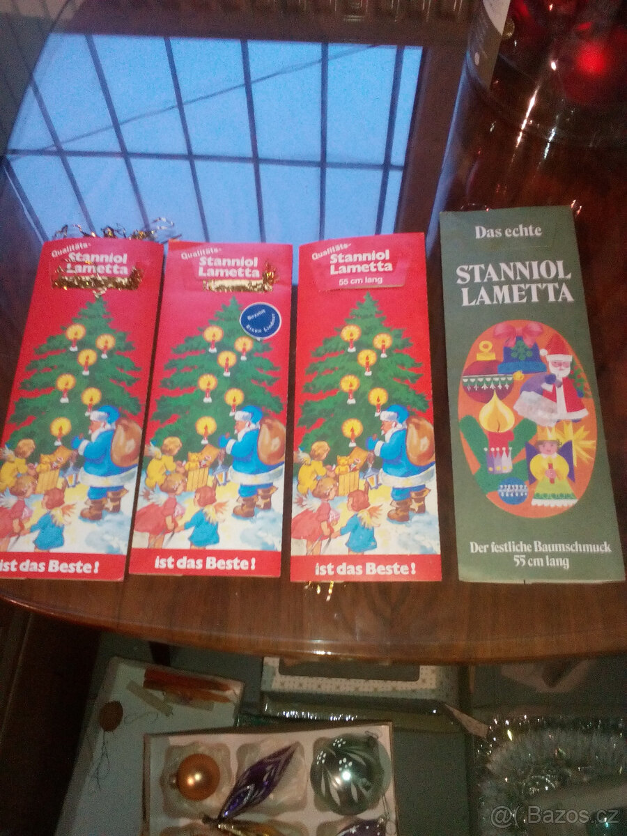 MIX vánočních ozdob,svíček,lamet,atd... - 3