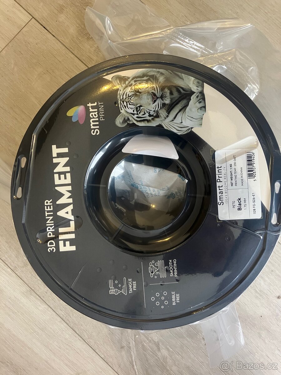 Filament PETG 1.75 mm černý pro 3D tiskárny - 3