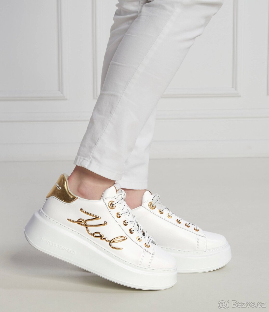 Boty. Karl lagerfeld. Model Kapri Signia Lace - tenisky dáms - 3