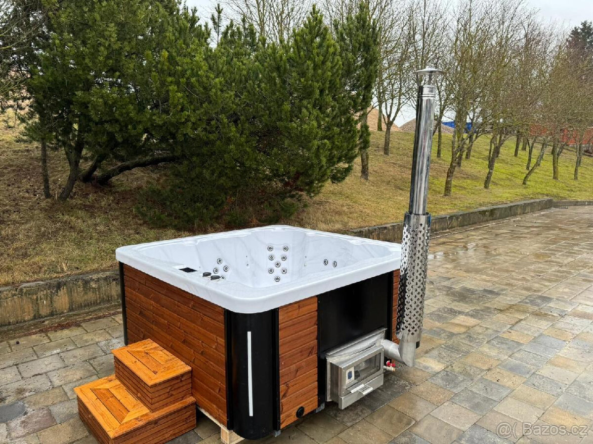 Akrylátová venkovní viřivka Marivox, hot tub, koupací sud - 3