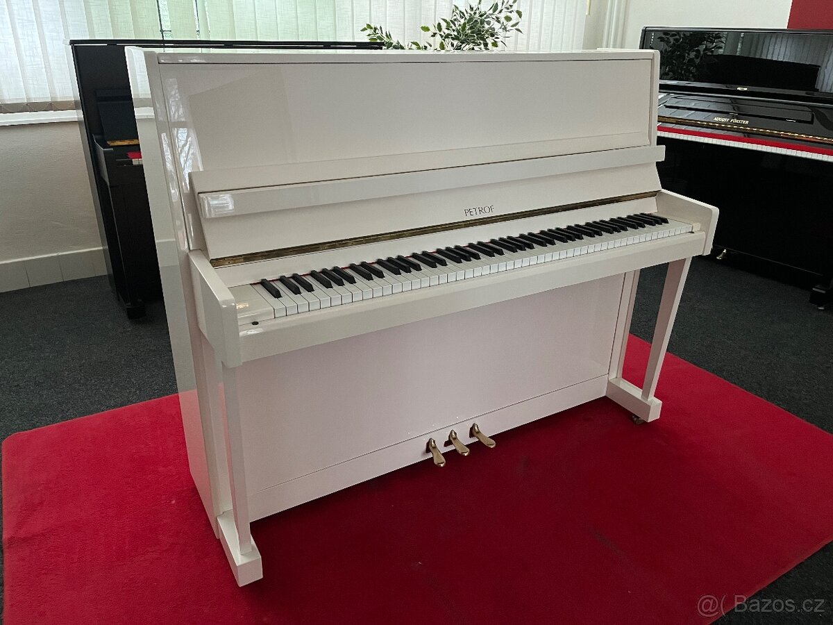 Zánovní Petrof P 118 M1 bílý lesk rok v.2003.Záruka a doprav - 3