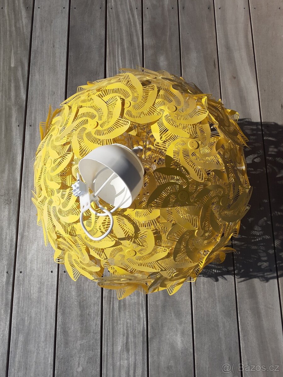 IKEA Žlutý květinový lustr Grimsas - 3