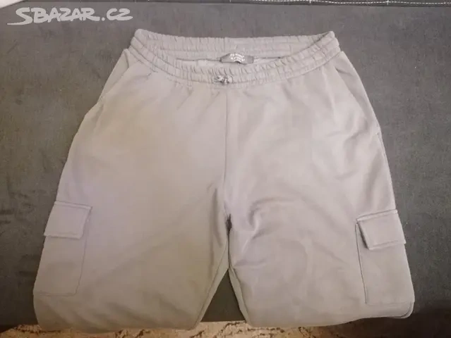 pánské tepláky šedé - 3