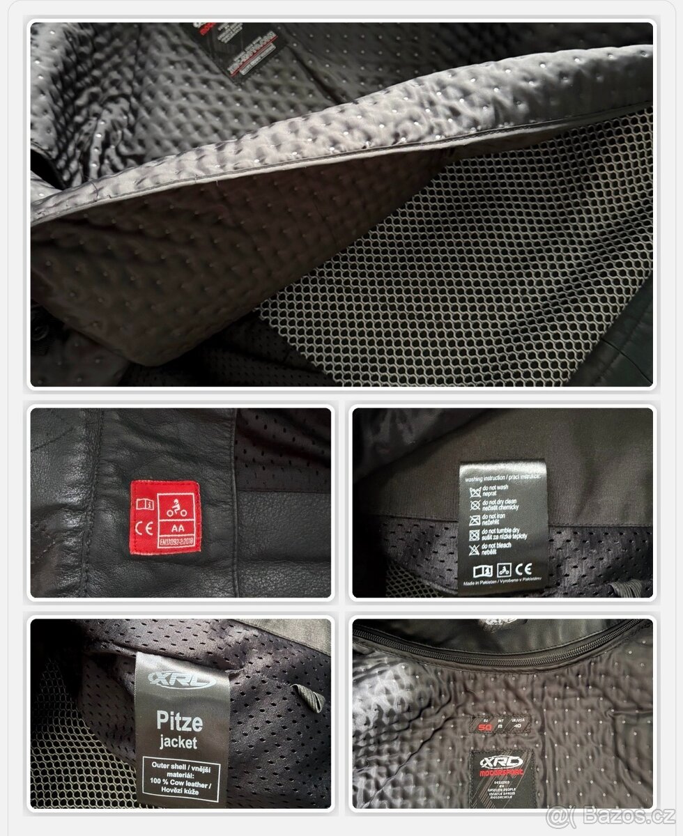 Kožená Moto Bunda XRC - 3