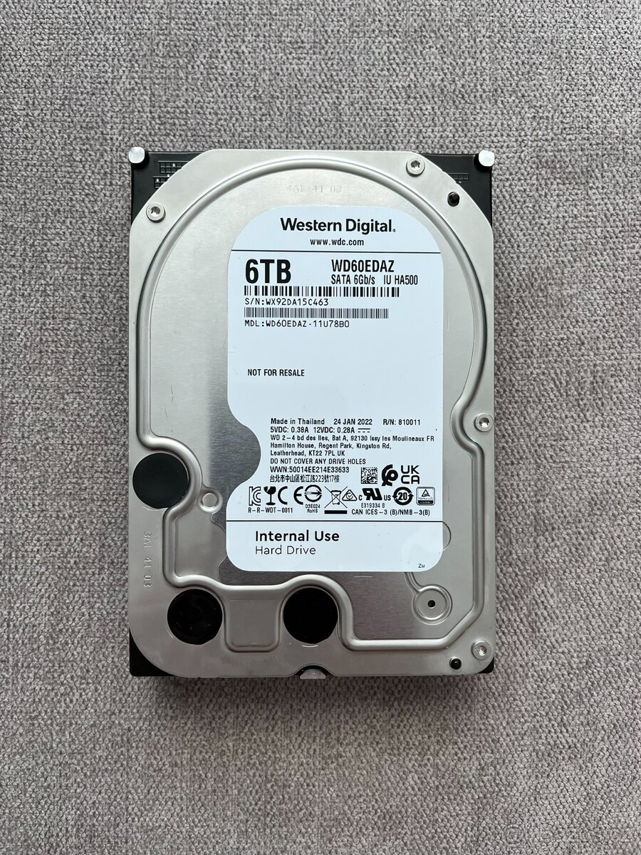 3,5" HDD Seagate / WD 6TB - 3