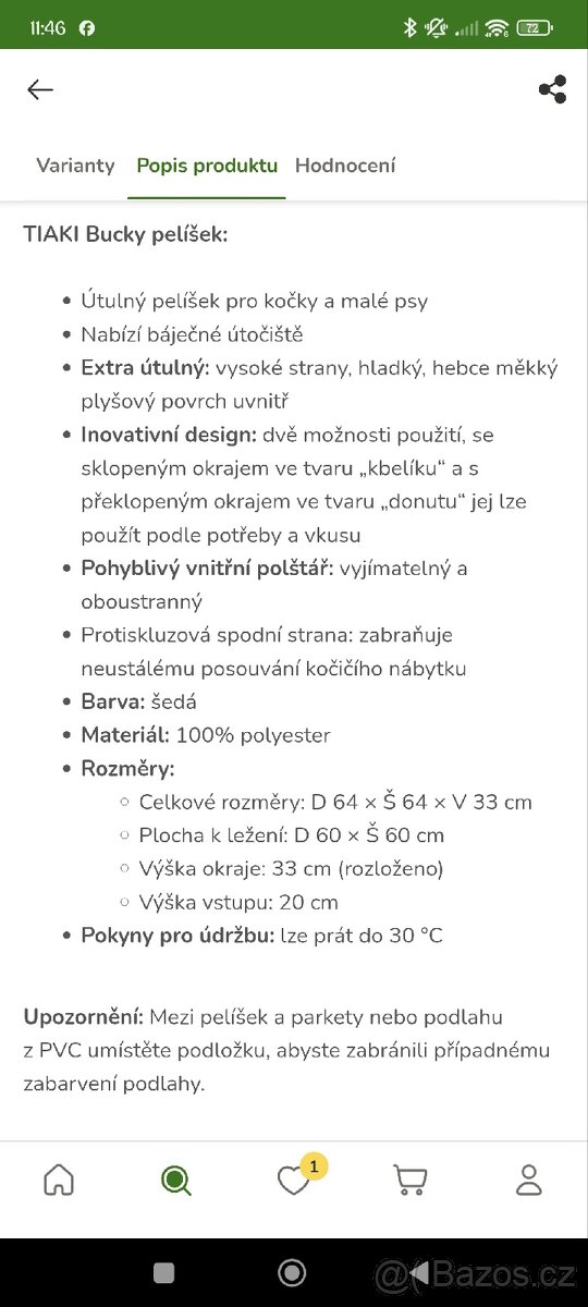 Luxusní pelíšek pro kočičku nebo menšího pejska - 3