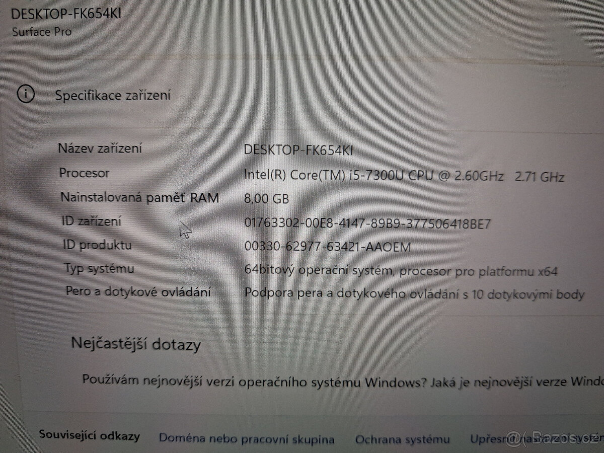 Microsoft Surface PRO 5 i5/8GB/SSD 256GB/záruka - 3