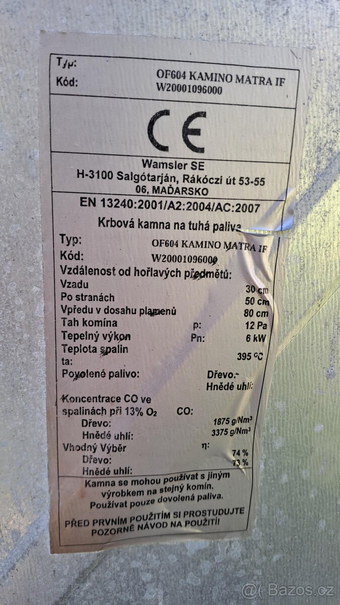 KAMINO MATRA IF 6kW - 3