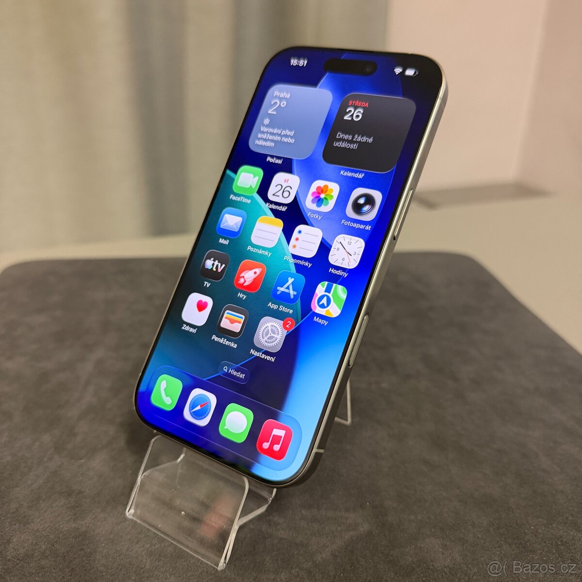 iPhone 16 Pro 256GB natural, 100% baterie, rok záruka - 3