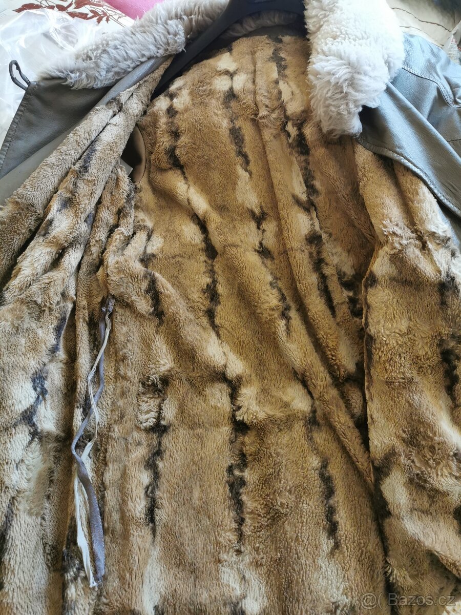 Dámský kožený kabát - 3