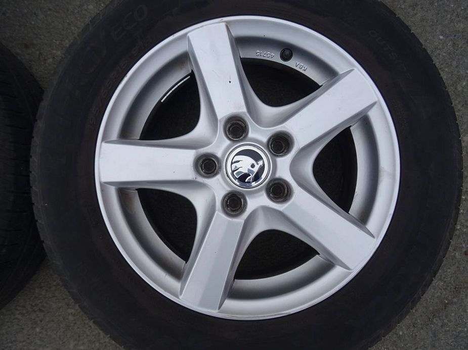Alu disky na Škoda, 15", 5x112,ET 48, letní sada - 3