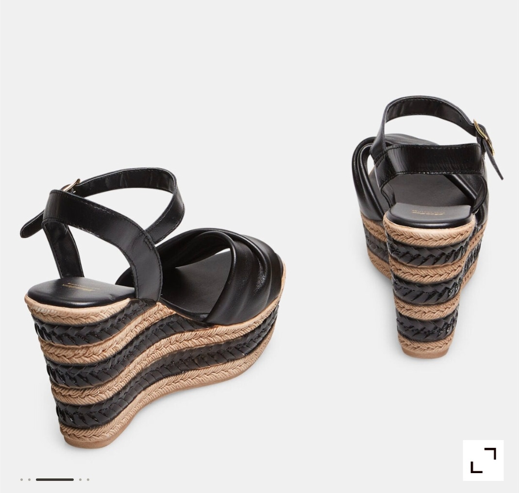 Nové dámské sandály na klínku kožené Baťa 39 a 40 - 3