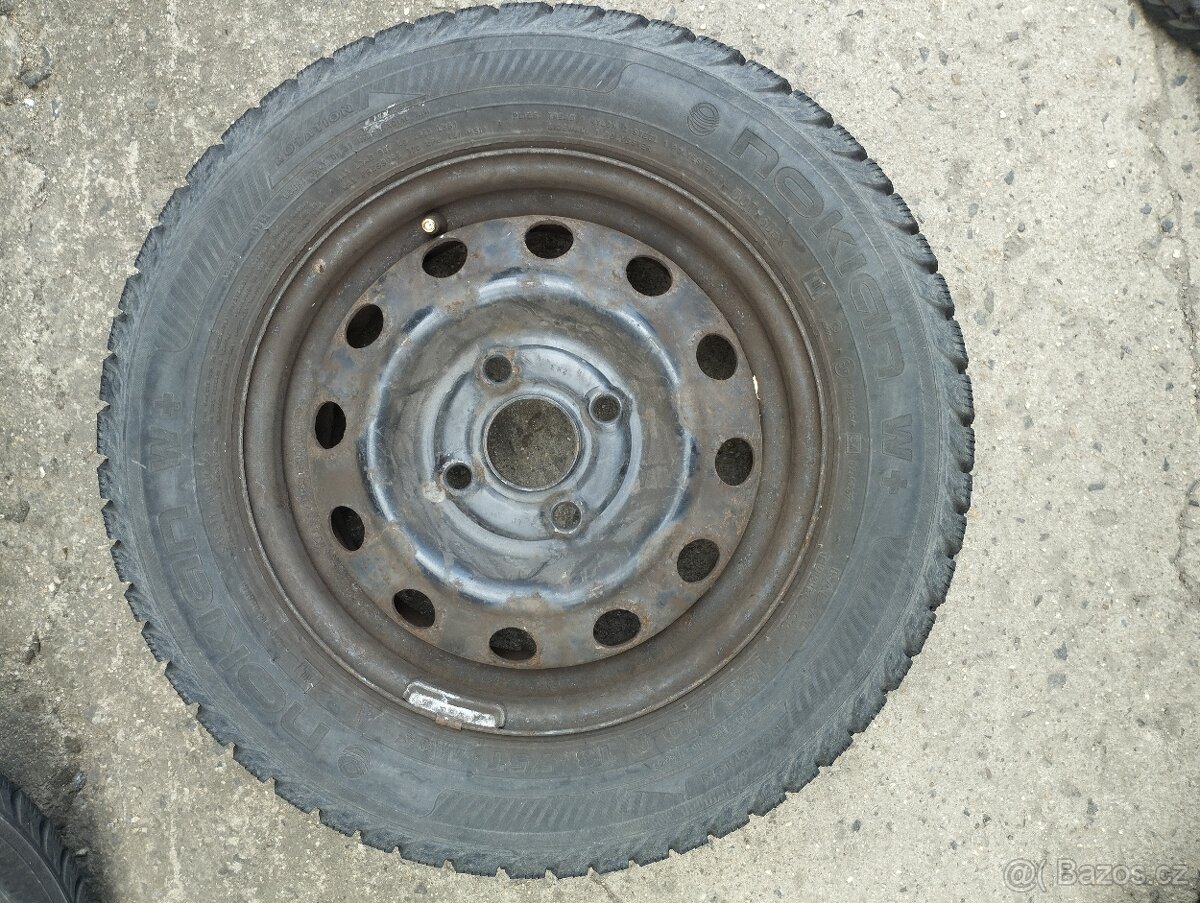 Plechové disky KFZ 5335 5.5Jx14 4x100 ET47 + 155/70 R13 - 3