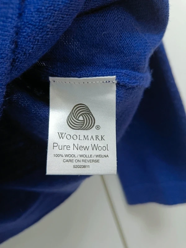 Dámský modrofialový merino svetr, vel. M - 3