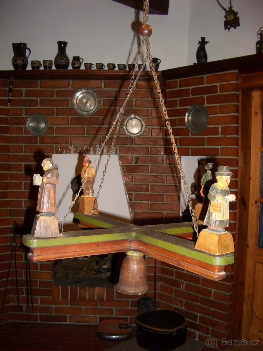 Starožitný selský lustr - 3
