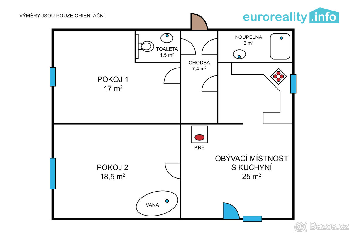 Prodej, byt 3+kk, 95 m2, Stříbro, ul. Plzeňská - 3