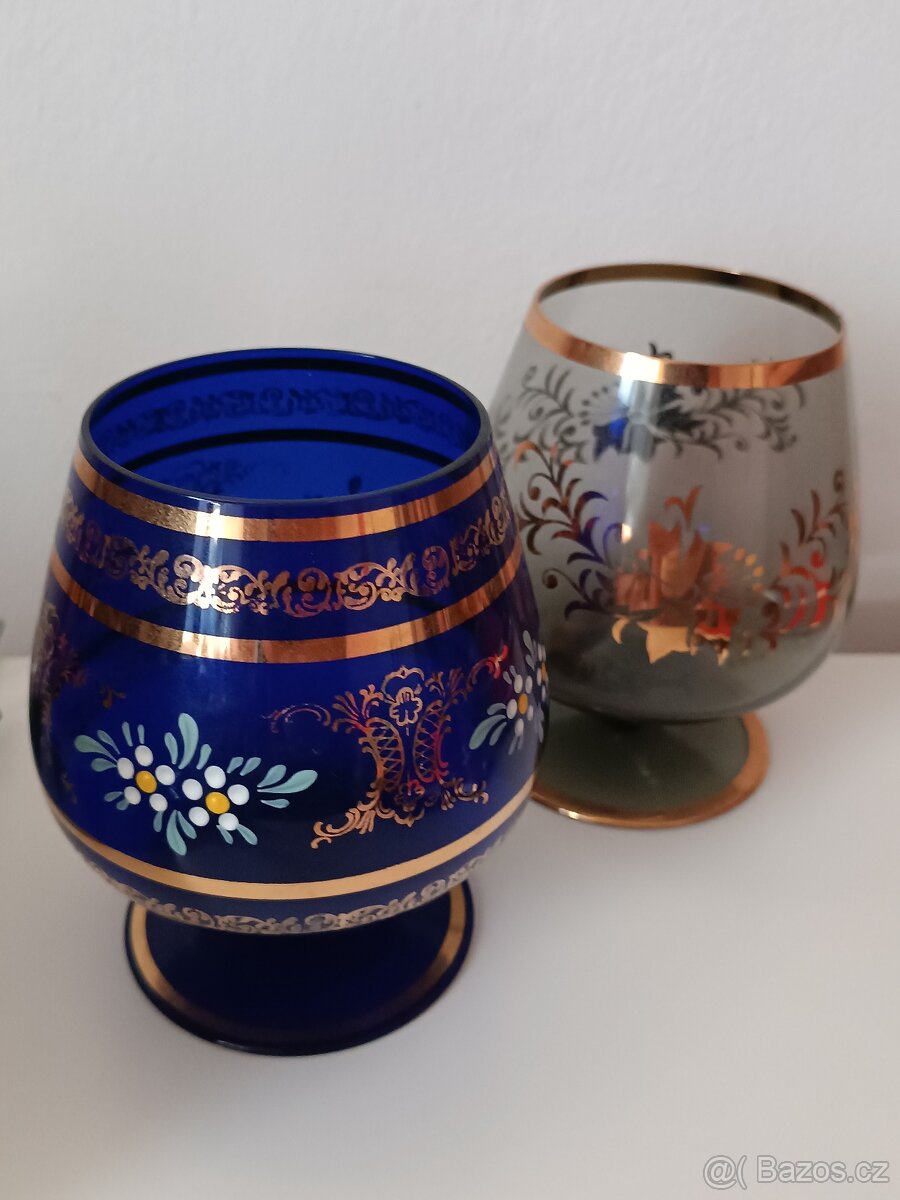 Skleněný pohár starožitný - 3